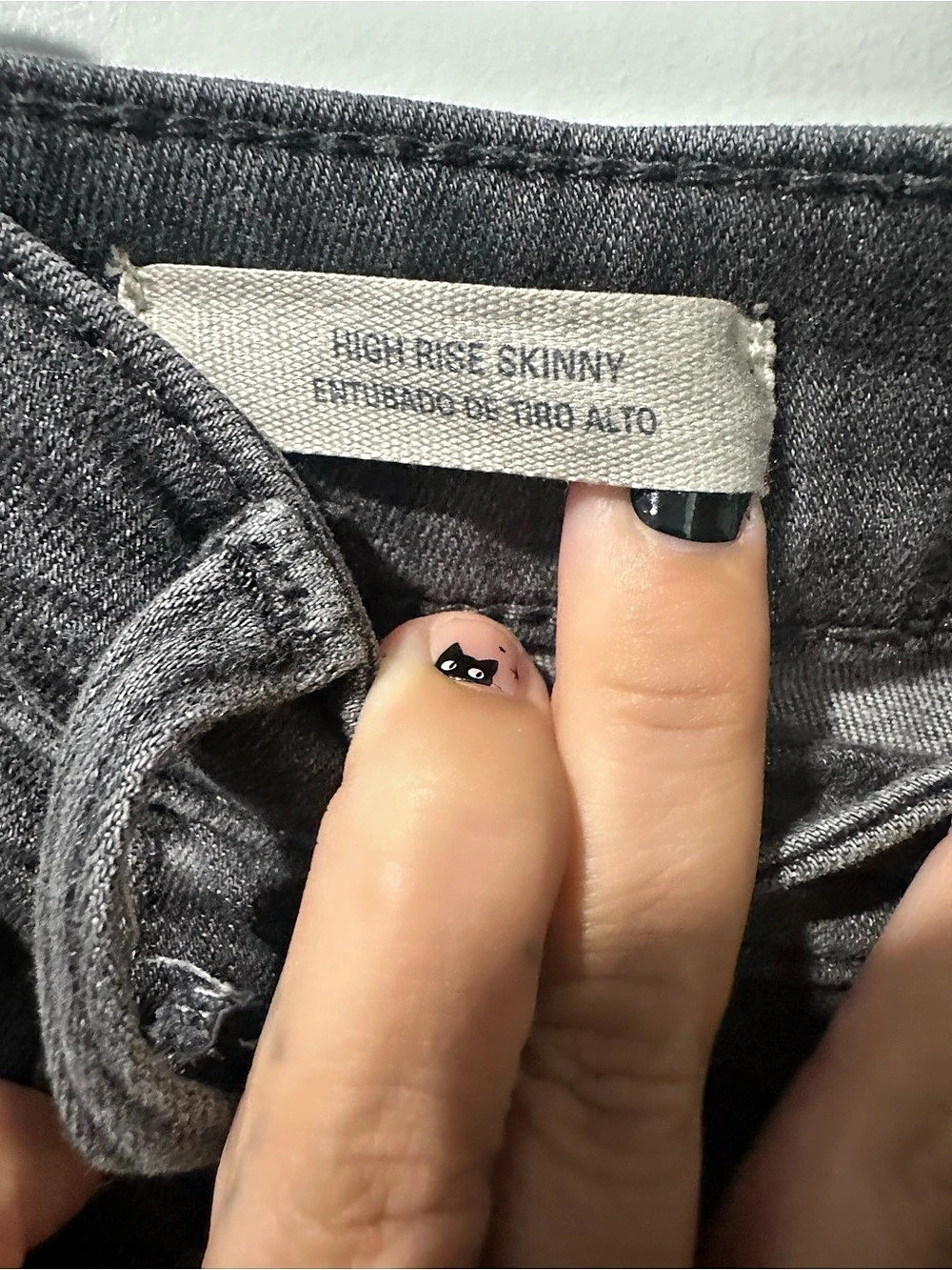 Universal Thread High Rise Skinny Jeans Gray - Picture 4 of 5